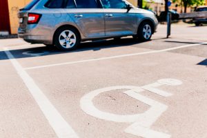 P-plats för rörelsehindrade